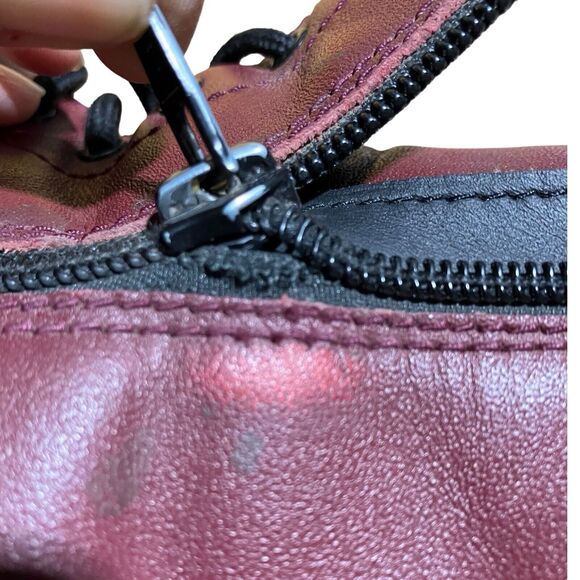 DOC MARTENS Mens 6 Vegan Leather Cherry Red, *Worn And Scuffed*‎ Distressed W 7 main image 11